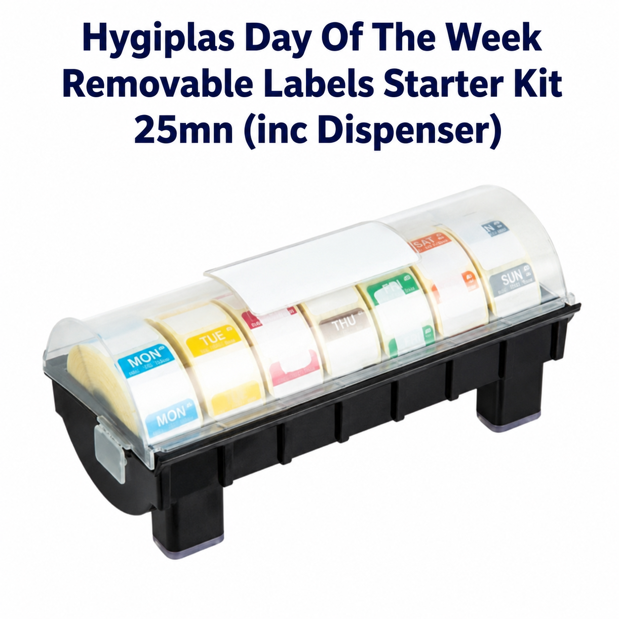 Hygiplas Day of the week Removable labels starter Kit 25mn (inc Dispenser)
