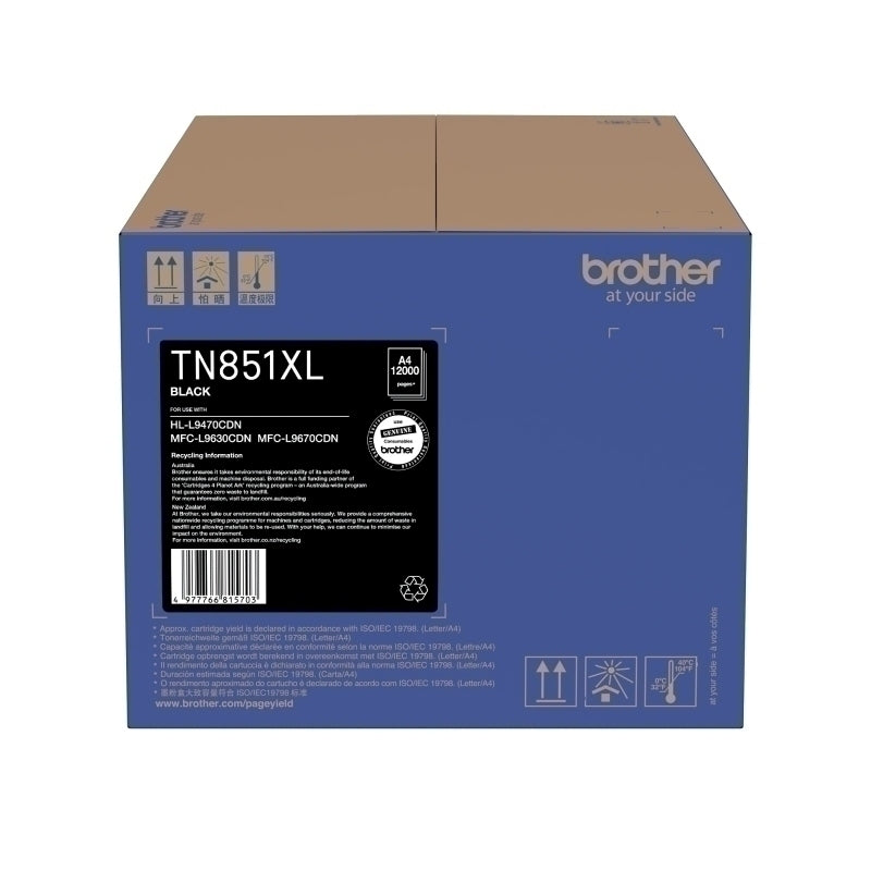 Brother TN-851XLBK Black Toner Cartridge