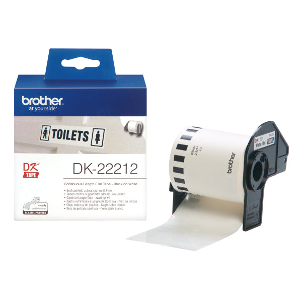 Brother label roll with packaging on a white background