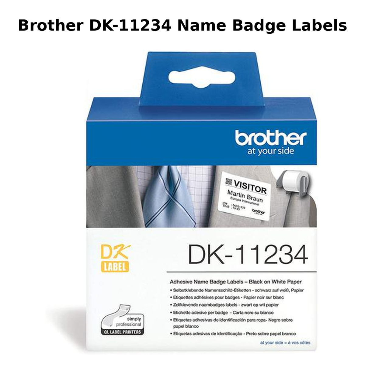 Brother DK-11234 Name Badge Labels