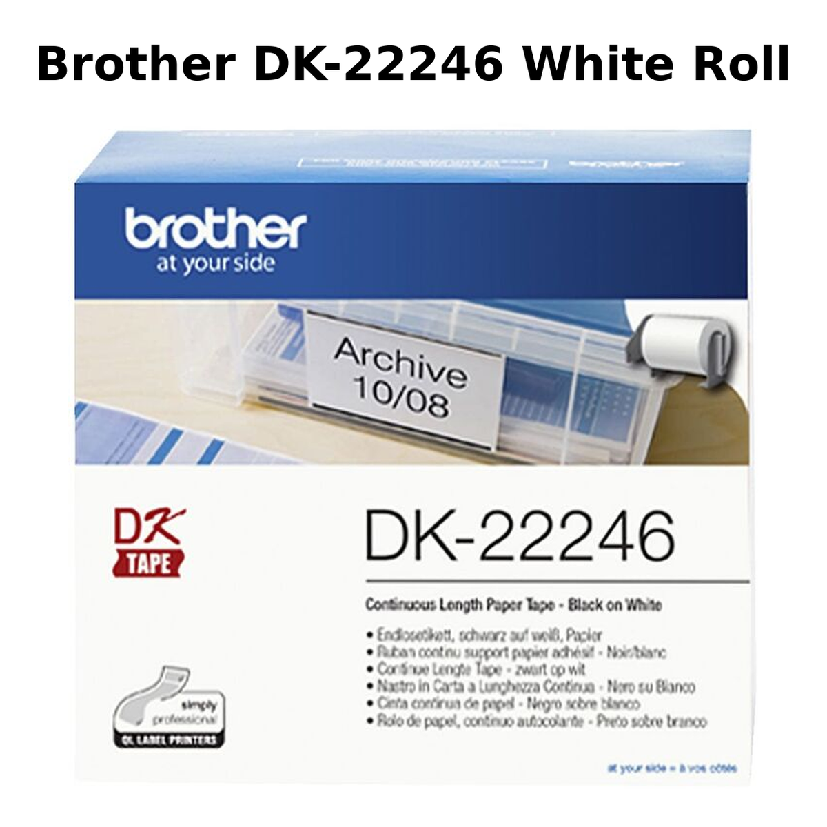 Brother DK-22246 White Roll