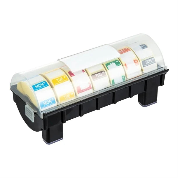 Hygiplas Day of the week Removable labels starter Kit 25mn (inc Dispenser)