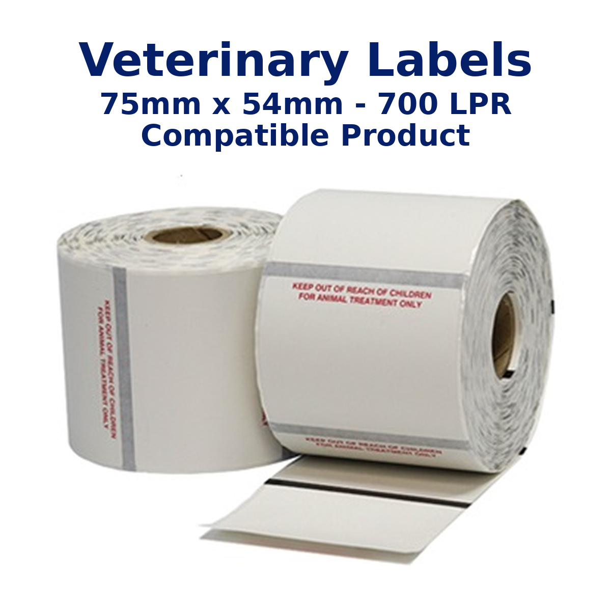 Veterinary Labels - 75mm x 54mm 700LPR Compatible Product