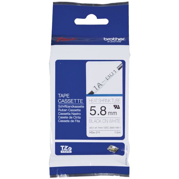 Brother HSe-211 Heat Shrink Labels