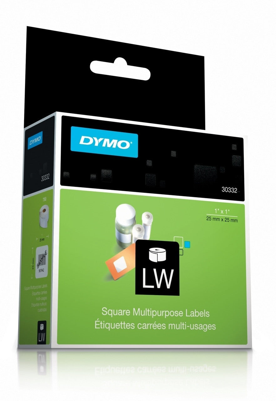 Dymo Label Writer Labels 25mm x 25mm - White