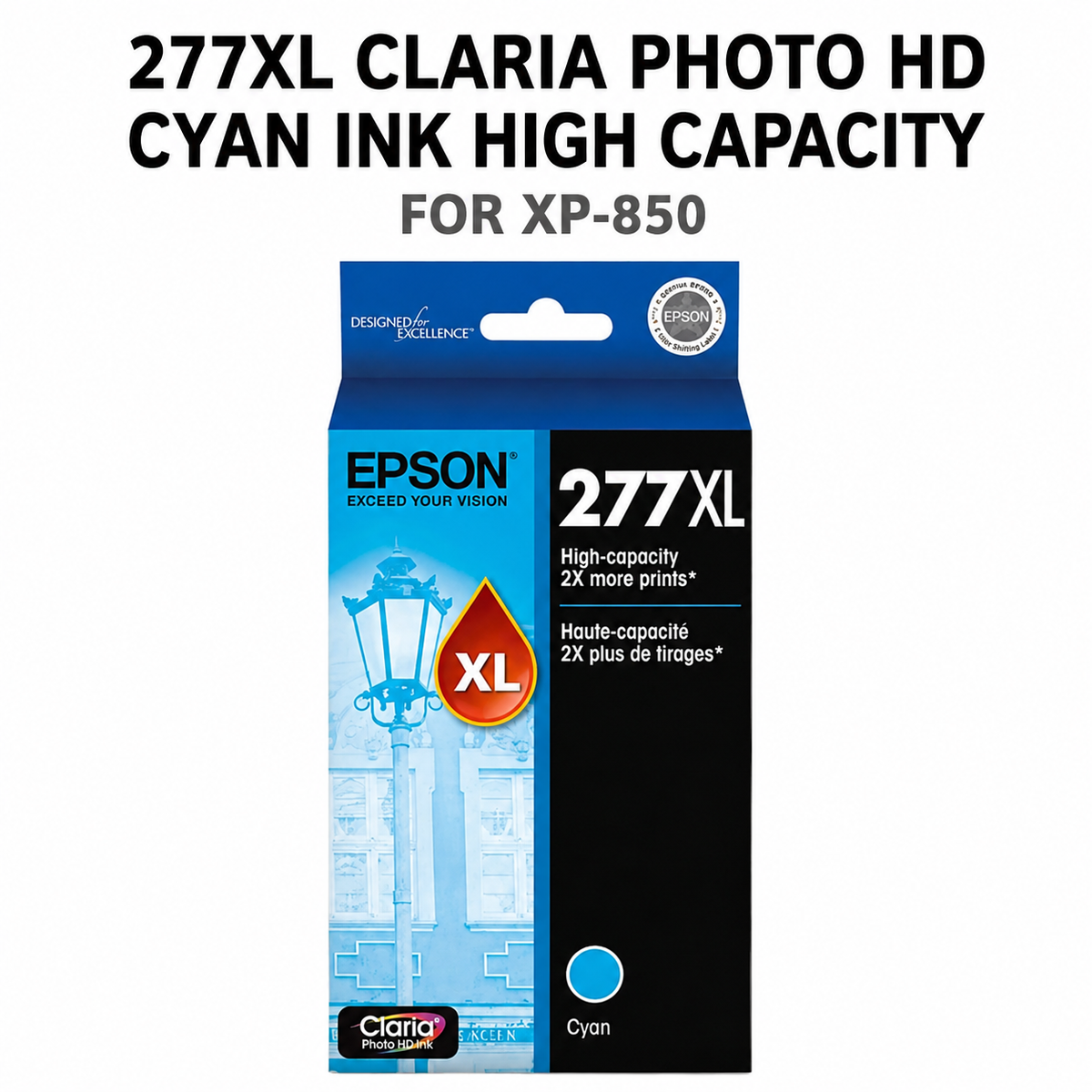277XL CLARIA PHOTO HD CYAN INK HIGH CAPACITY FOR XP-850
