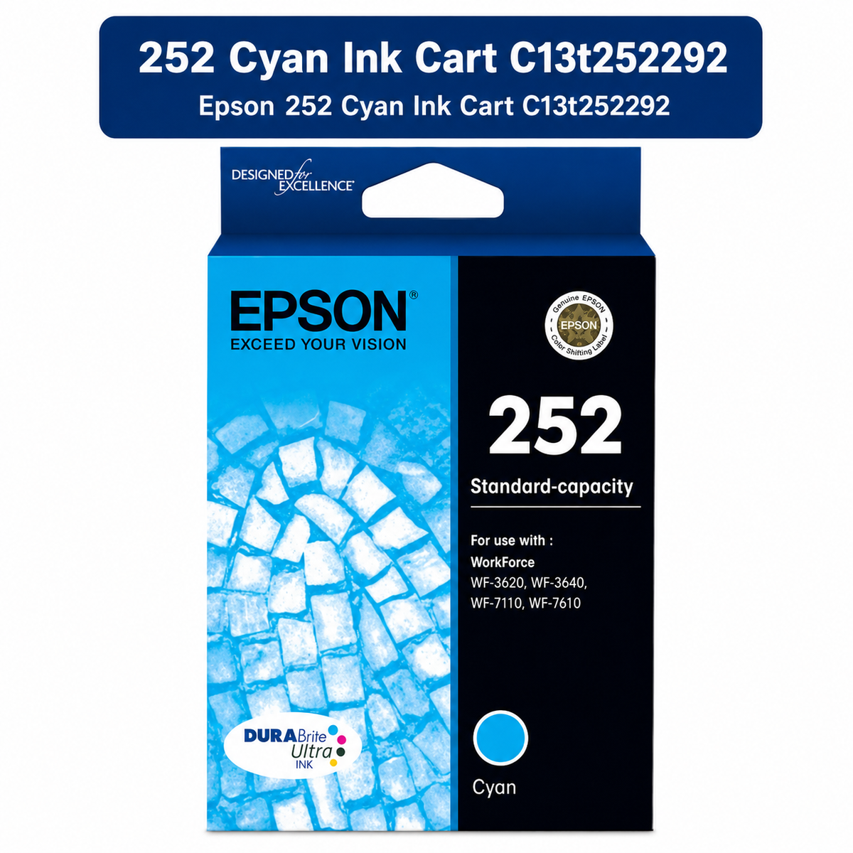 Epson 252 Cyan Ink Cart C13T252292