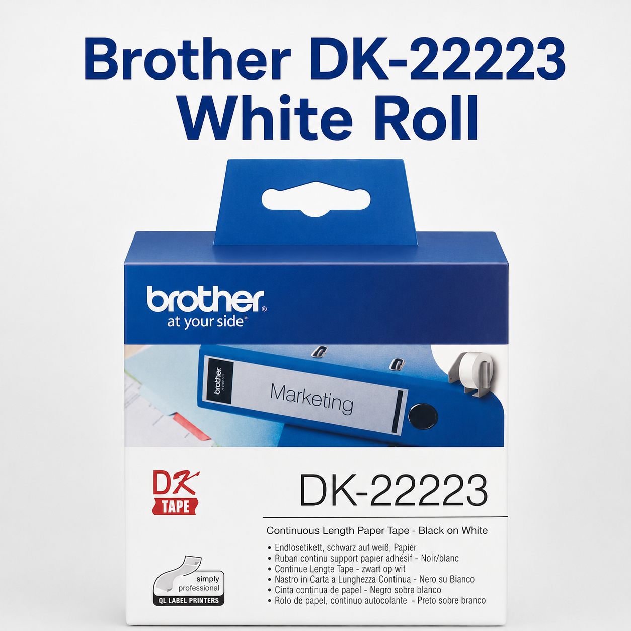 Brother DK-22223 White Roll