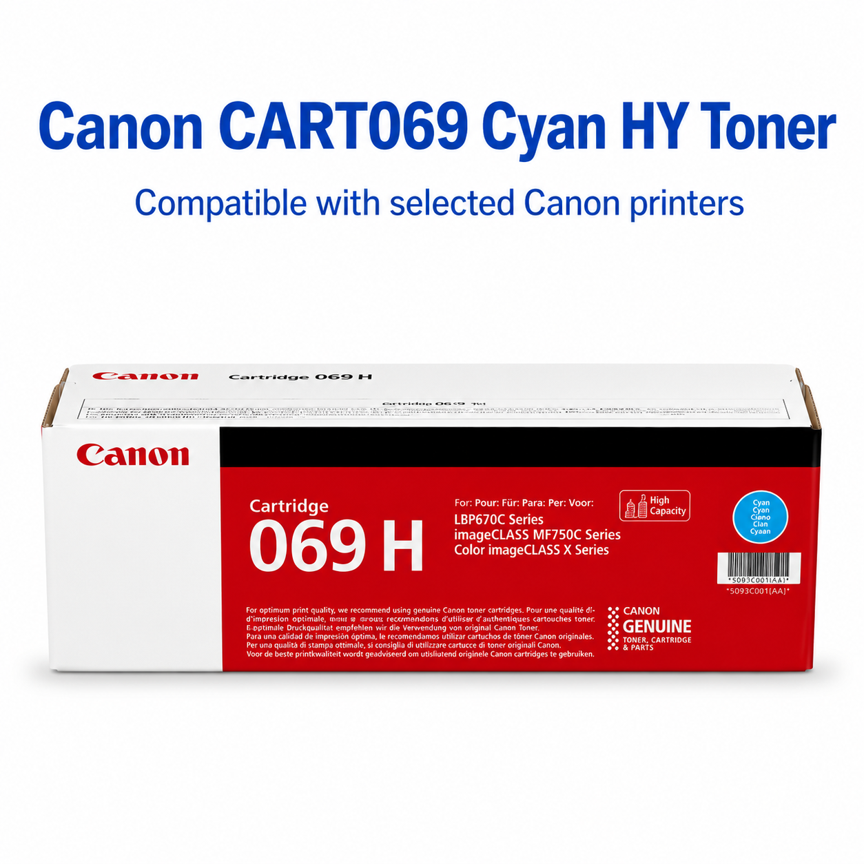 Canon CART069 Cyan HY Toner