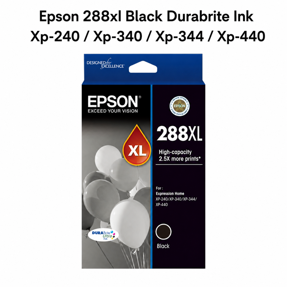 EPSON 288XL BLACK DURABRITE INK XP-240 / XP-340 / XP-344 / XP-440