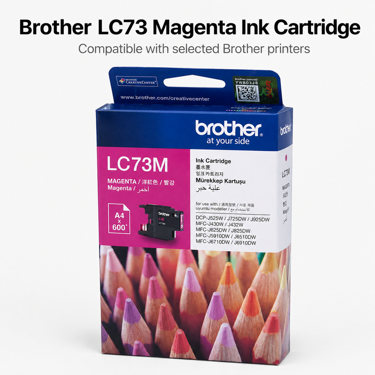 Brother LC-73M Genuine Magenta High Yield Ink Cartridge