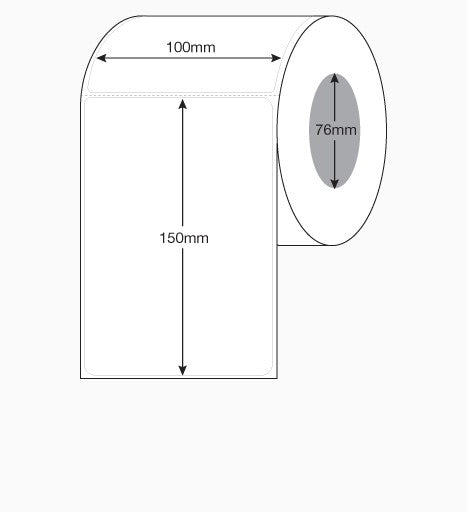 102mm x 150mm Direct Thermal Shipping Labels EXPTS