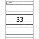 A4 LABELS - DL33 70X25.4 33 PER PAGE QTY:100 SHEET