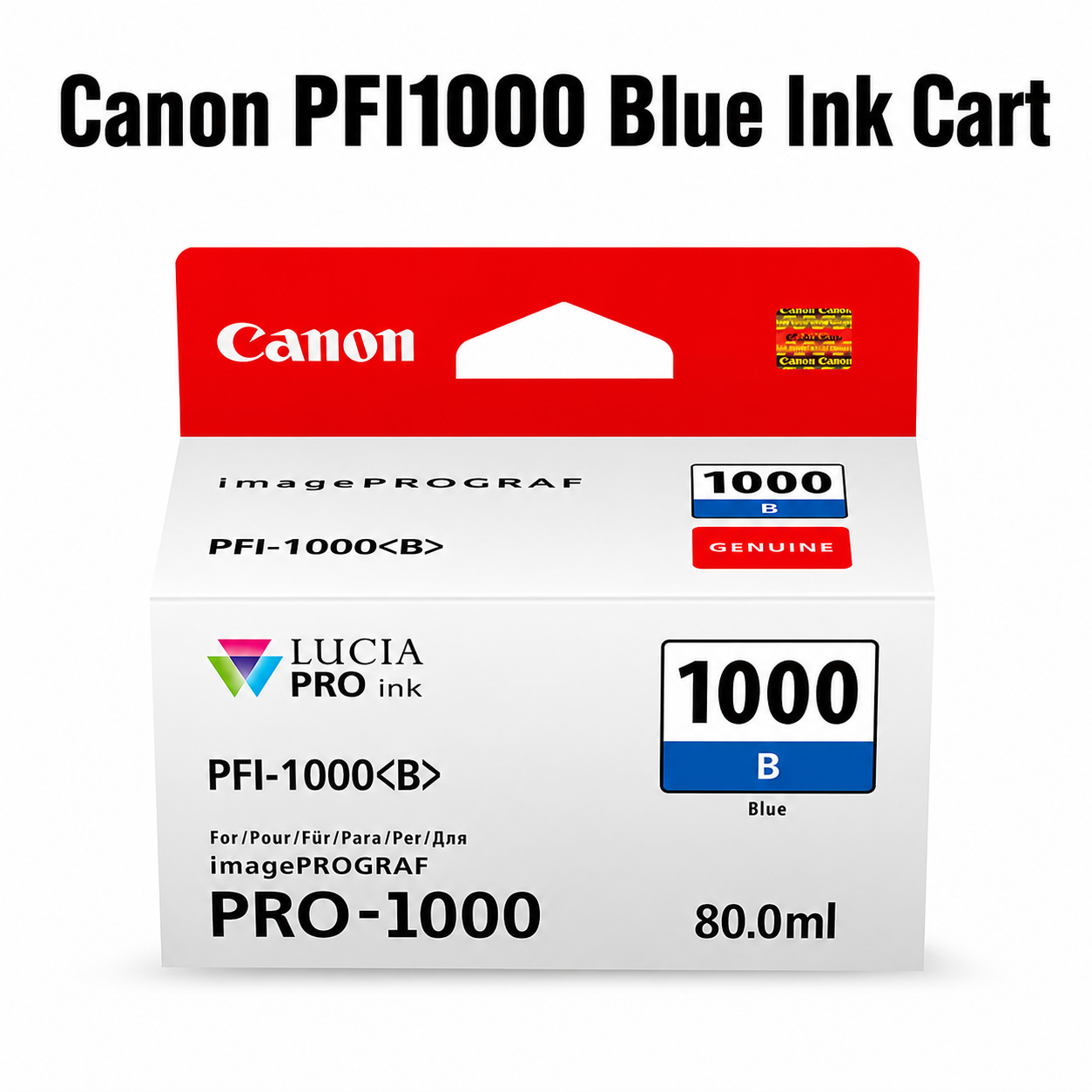 Canon PFI1000 Blue Ink Cart