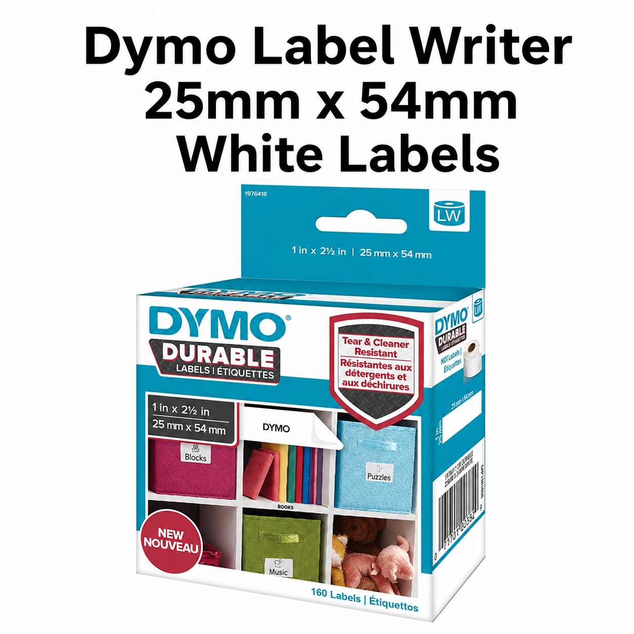Dymo Label Writer 25mm x 54mm White Labels