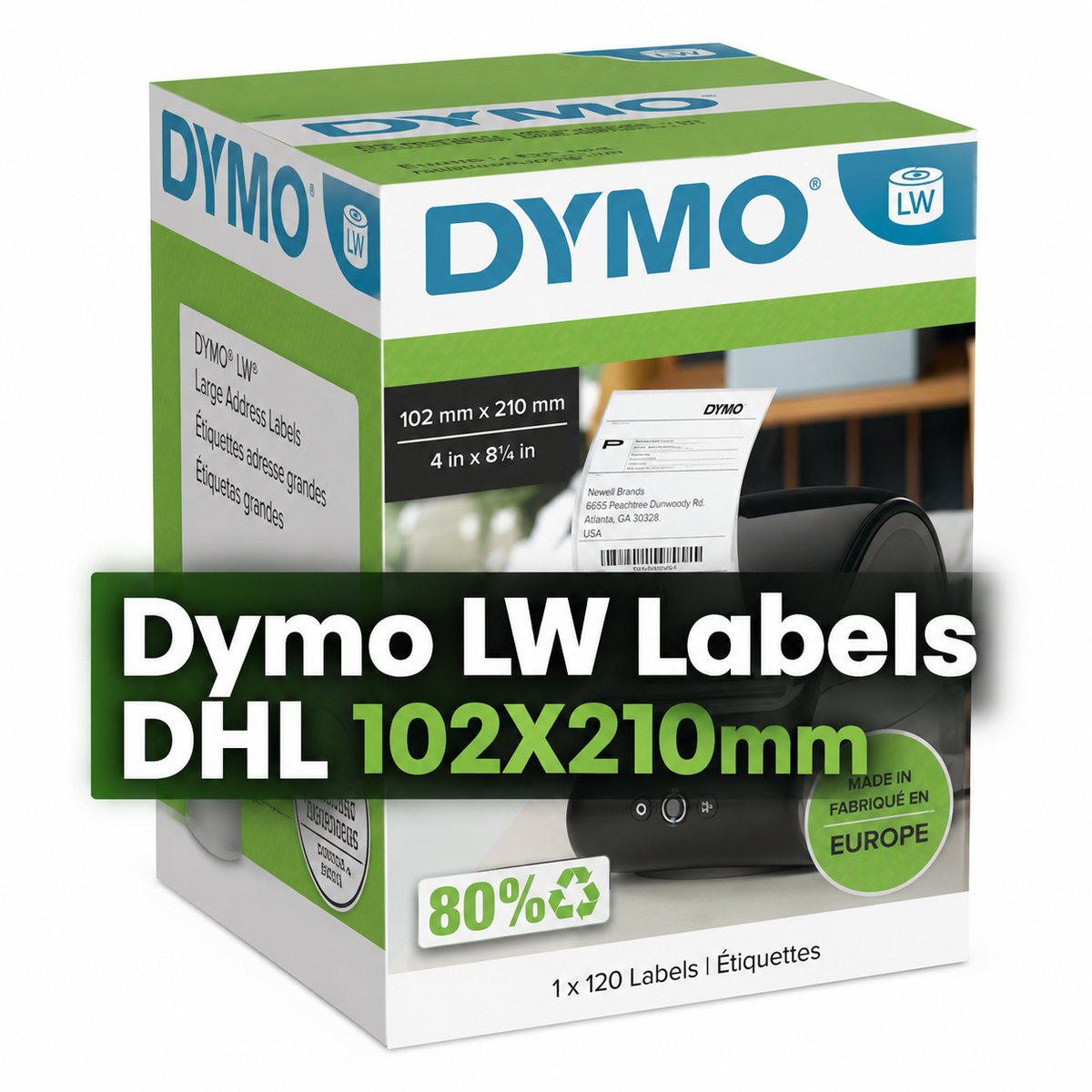 Dymo LW Labels DHL 102X210mm