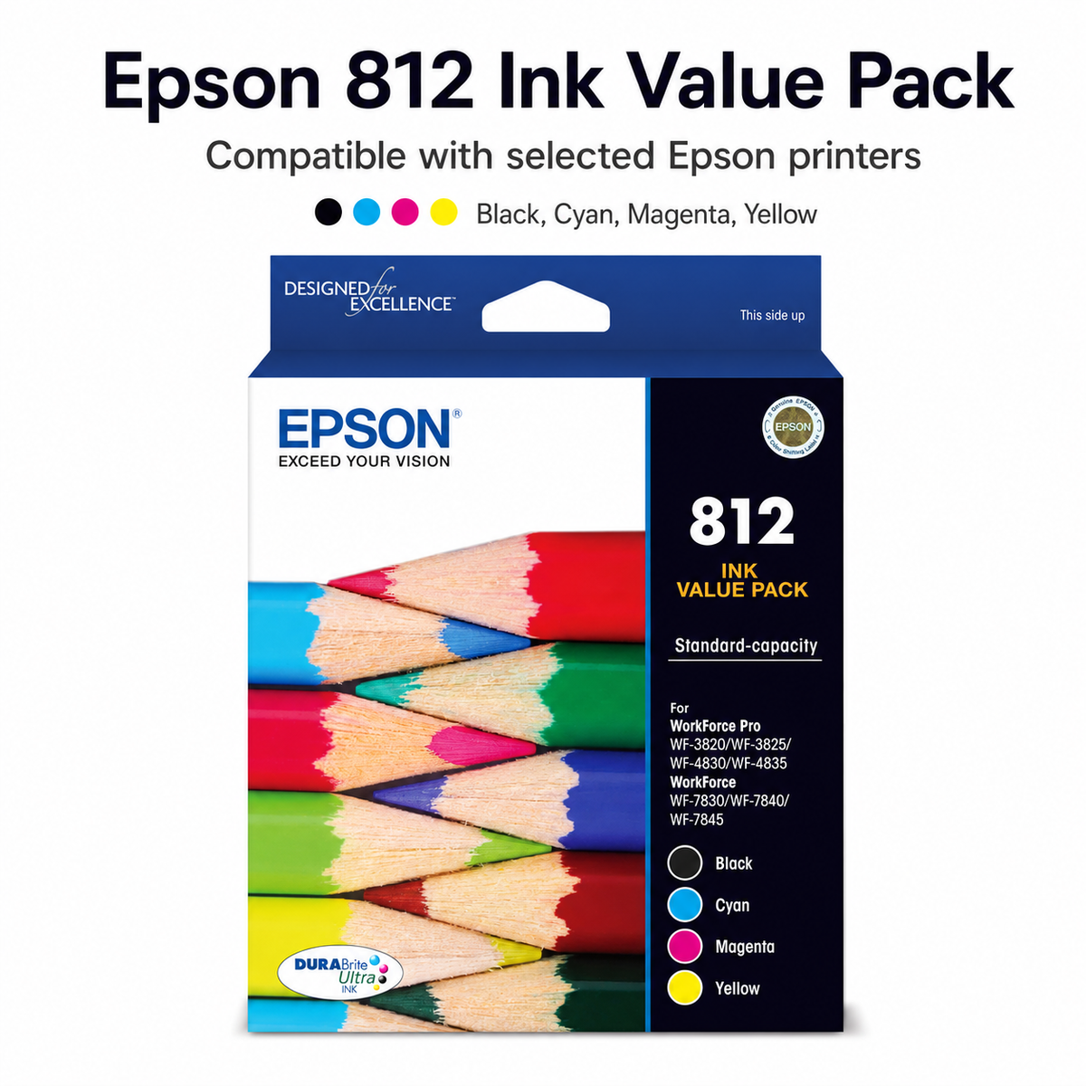 Epson 812 4 Ink Value Pack C13T05D692