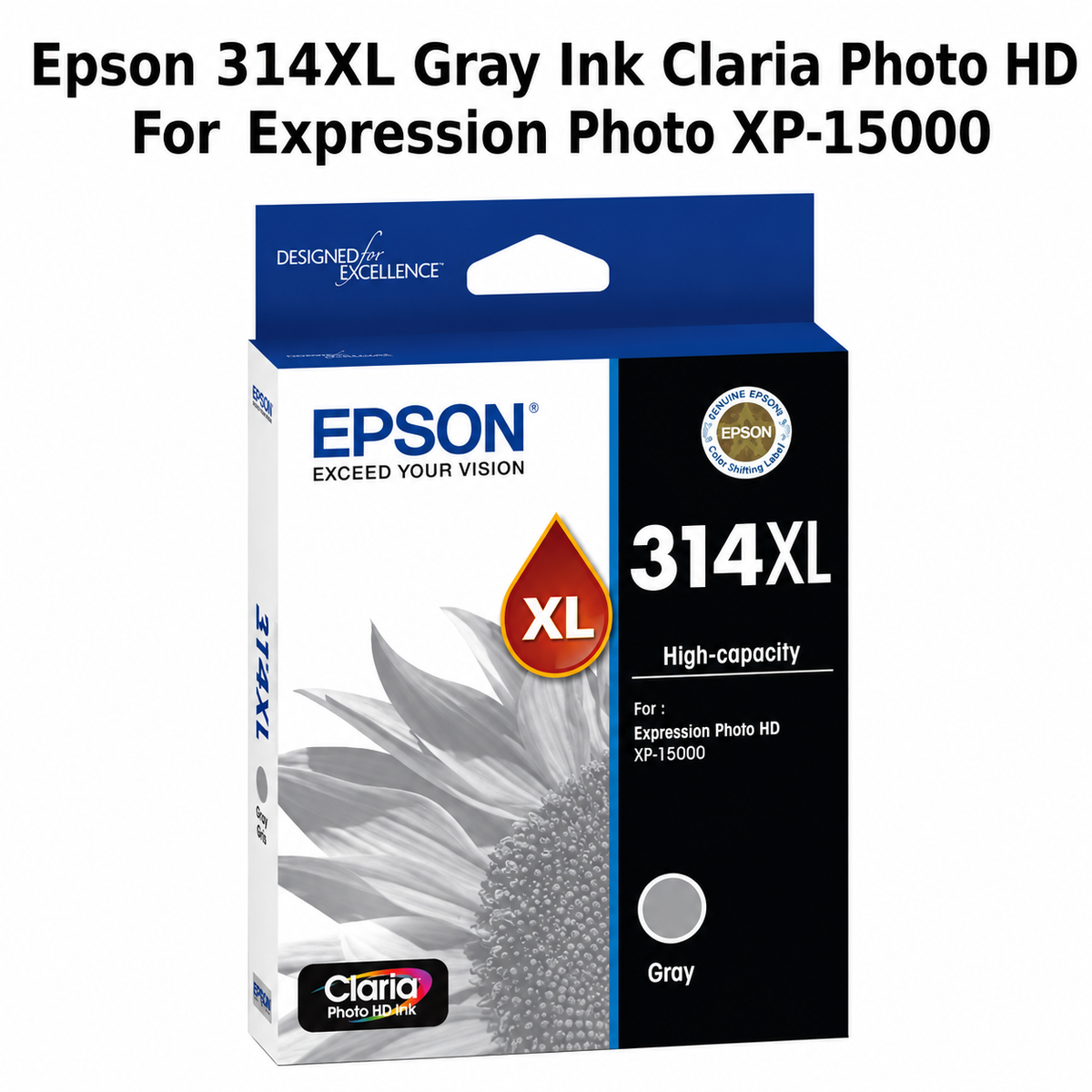 EPSON 314XL GRAY INK CLARIA PHOTO HD FOR EXPRESSION PHOTO XP-15000