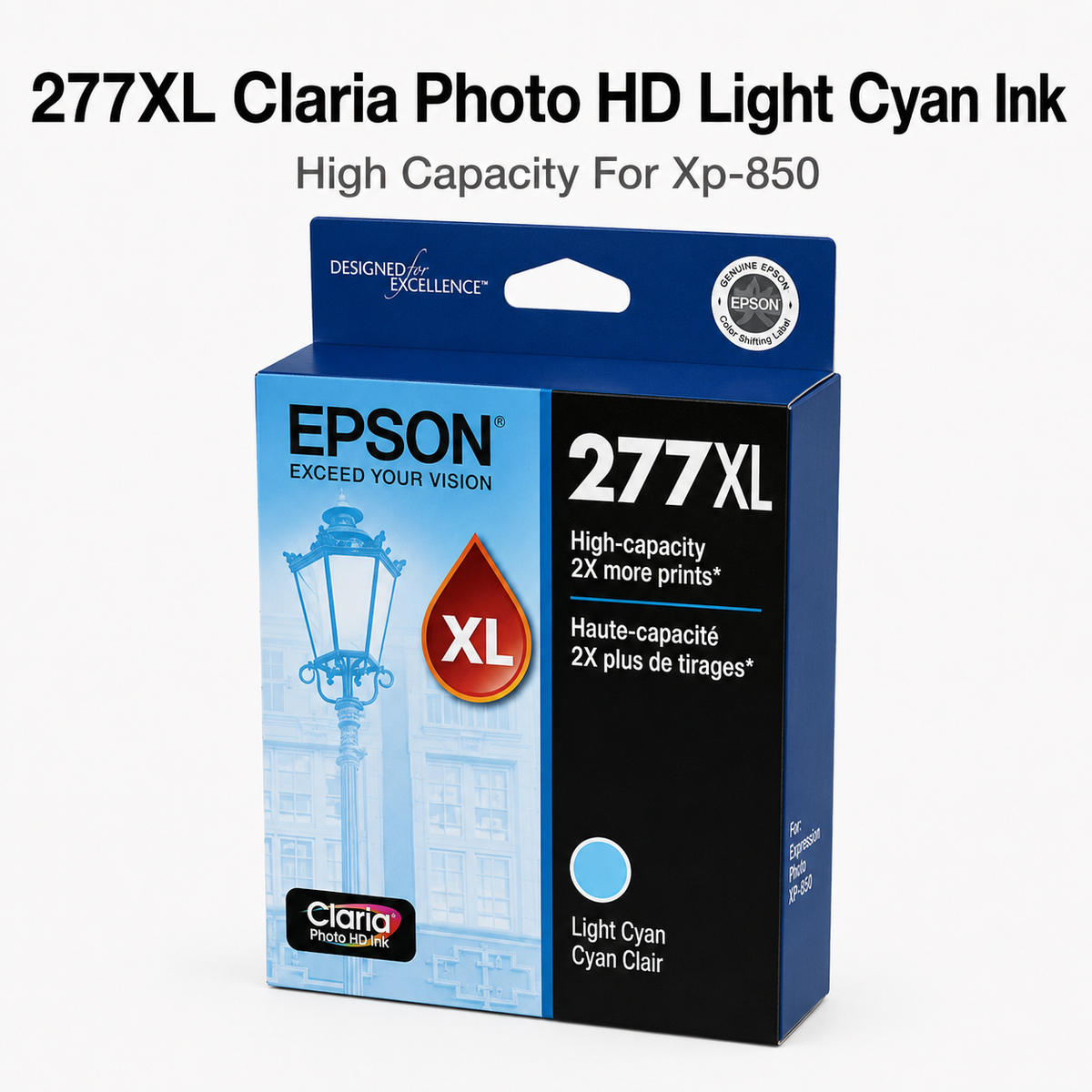 277XL CLARIA PHOTO HD LIGHT CYAN INK HIGH CAPACITY FOR XP-850