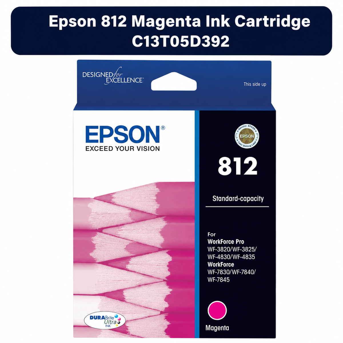 Epson 812 Magenta Ink Cartridge C13T05D392