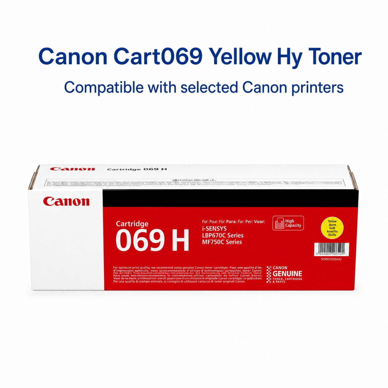 Canon CART069 Yellow HY Toner