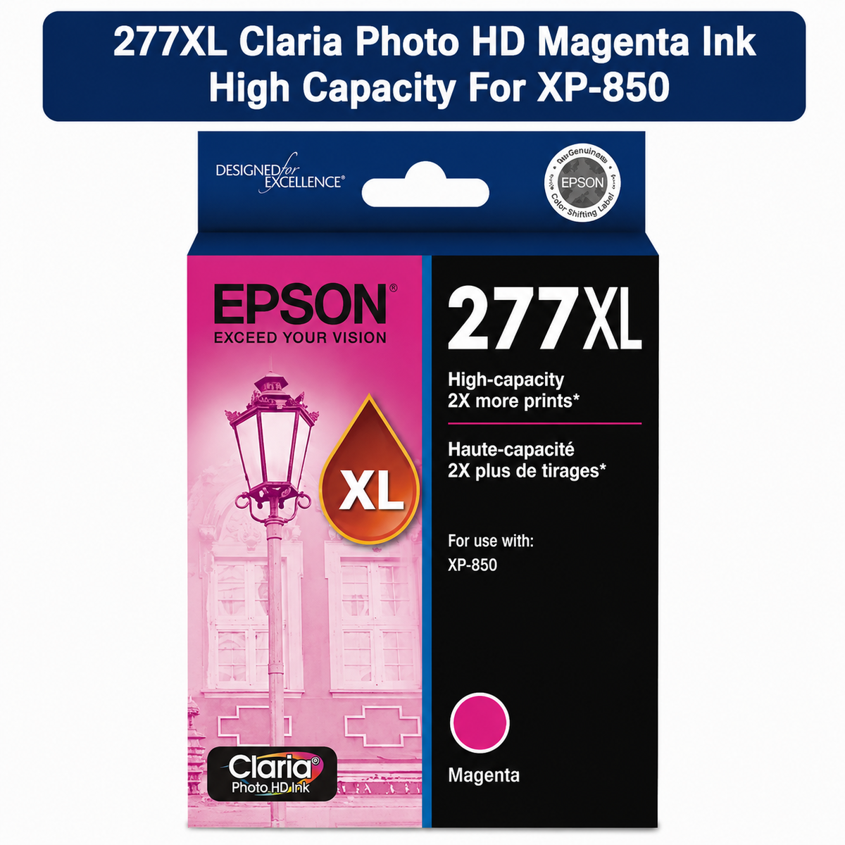 277XL CLARIA PHOTO HD MAGENTA INK HIGH CAPACITY FOR XP-850