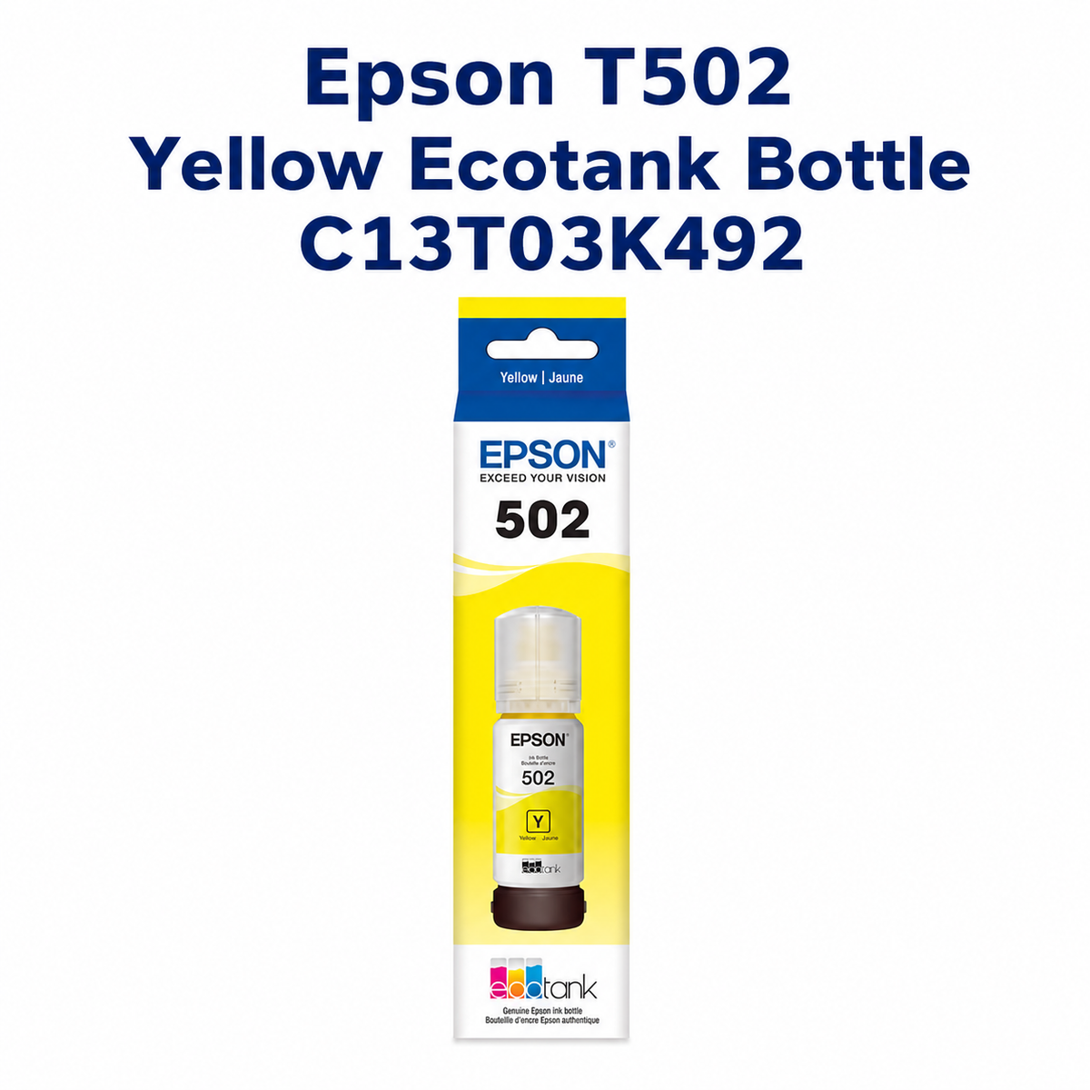Epson T502 Yellow EcoTank Bottle C13T03K492