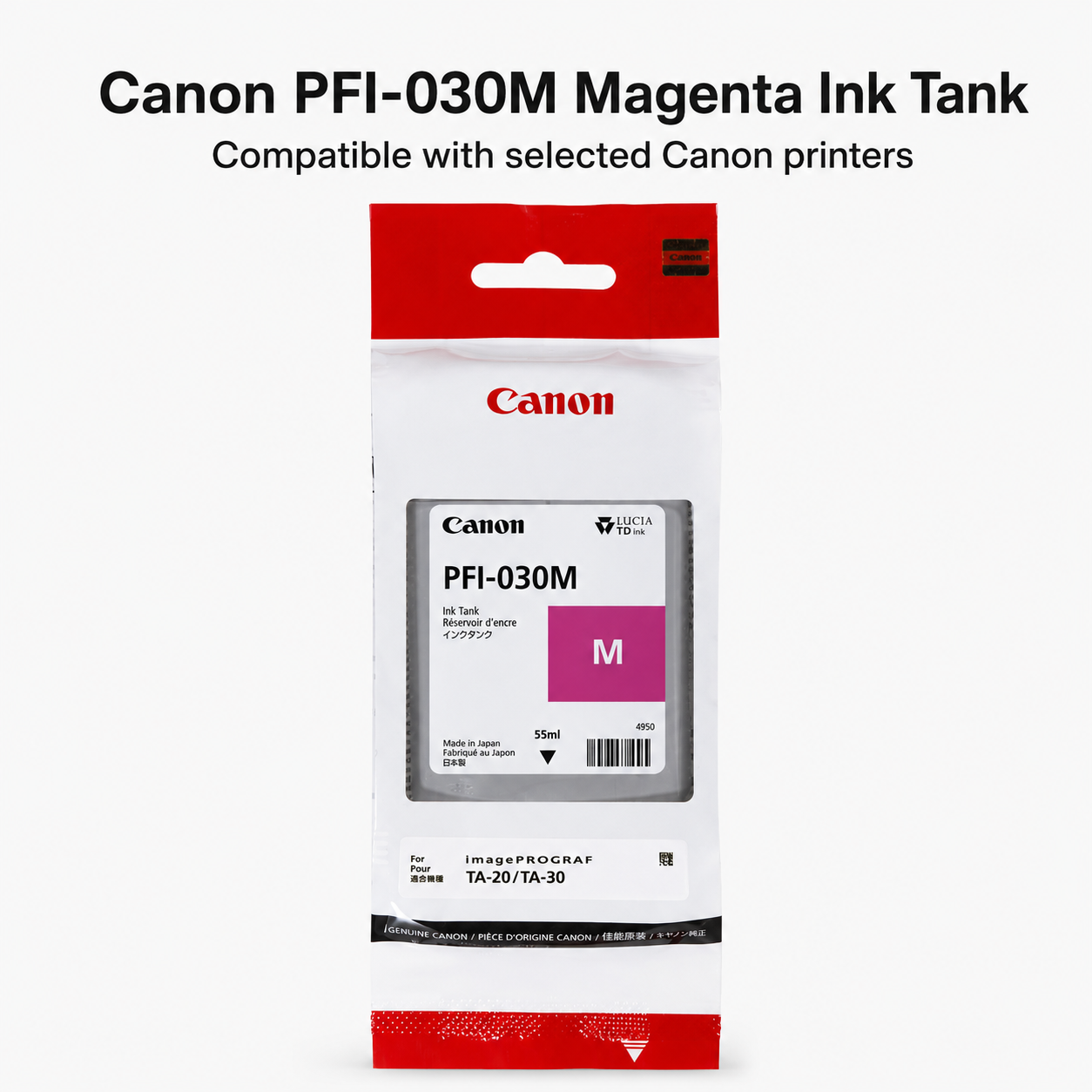 Canon PFI030 Magenta Ink
