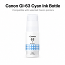 Canon GI63 Cyan Ink Bottle