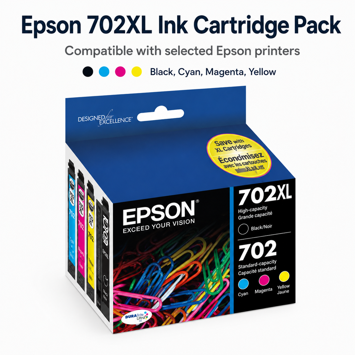 Epson 702 Yellow Ink Cart C13T344492
