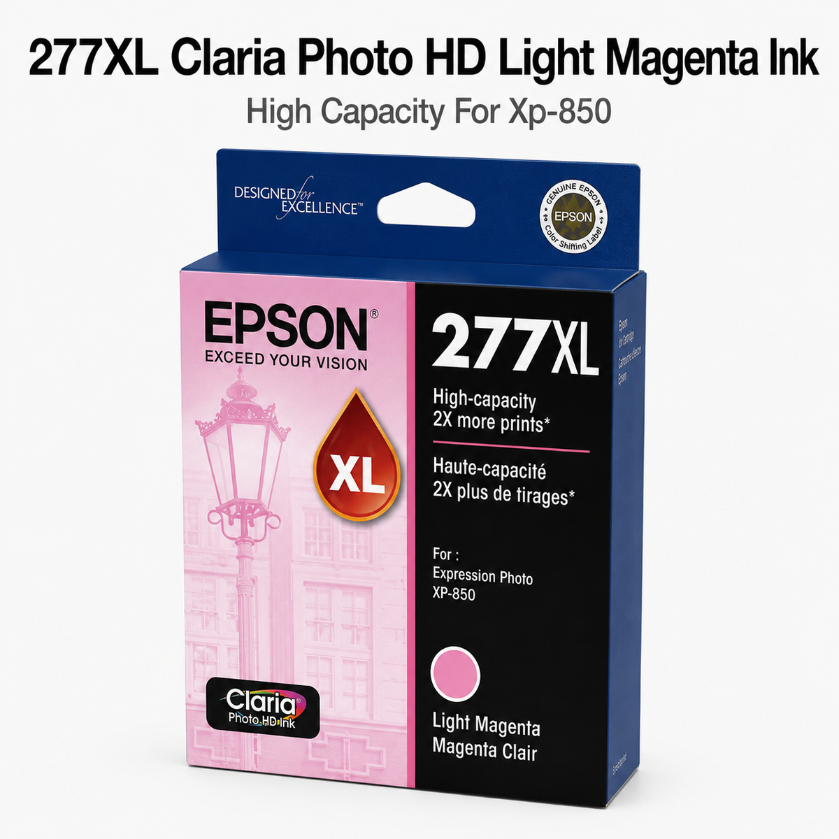 277XL CLARIA PHOTO HD LIGHT MAGENTA INK HIGH CAPACITY FOR XP-850