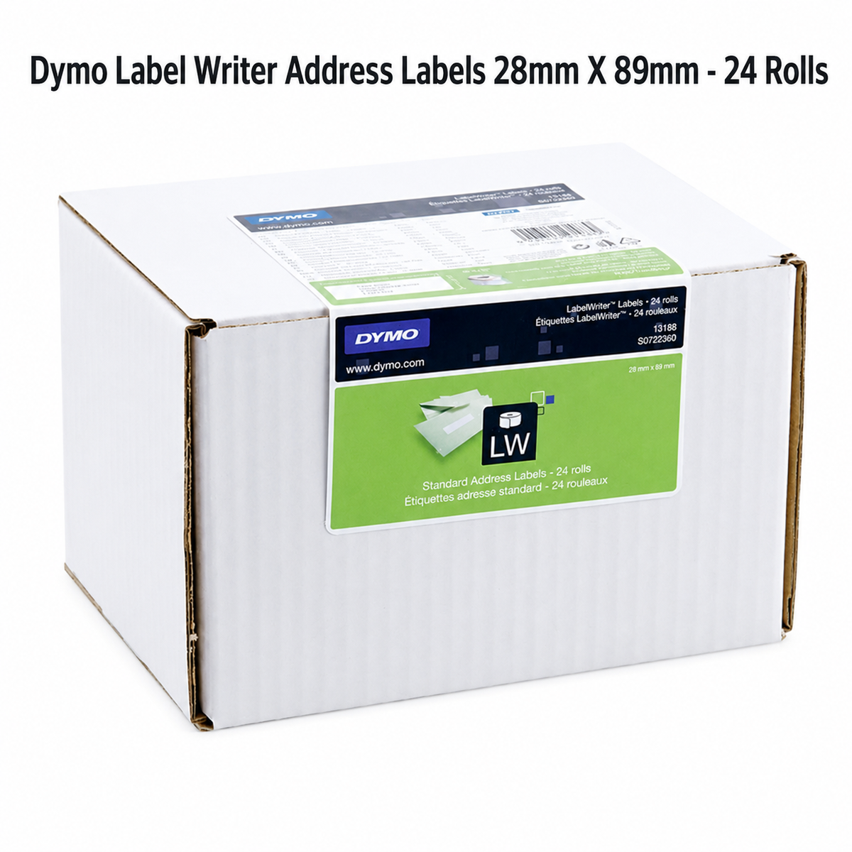 Dymo Label Writer Address Labels 28mm x 89mm - 24 Rolls