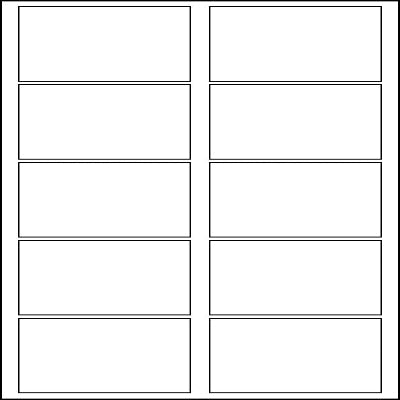 A4 Laser Labels 10 Per Page (100 Sheets)