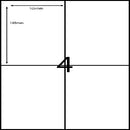 A4 Laser Labels 4 Per Page (100 Sheets)