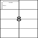 A4 Laser Labels 8 Per Page (100 Sheets)