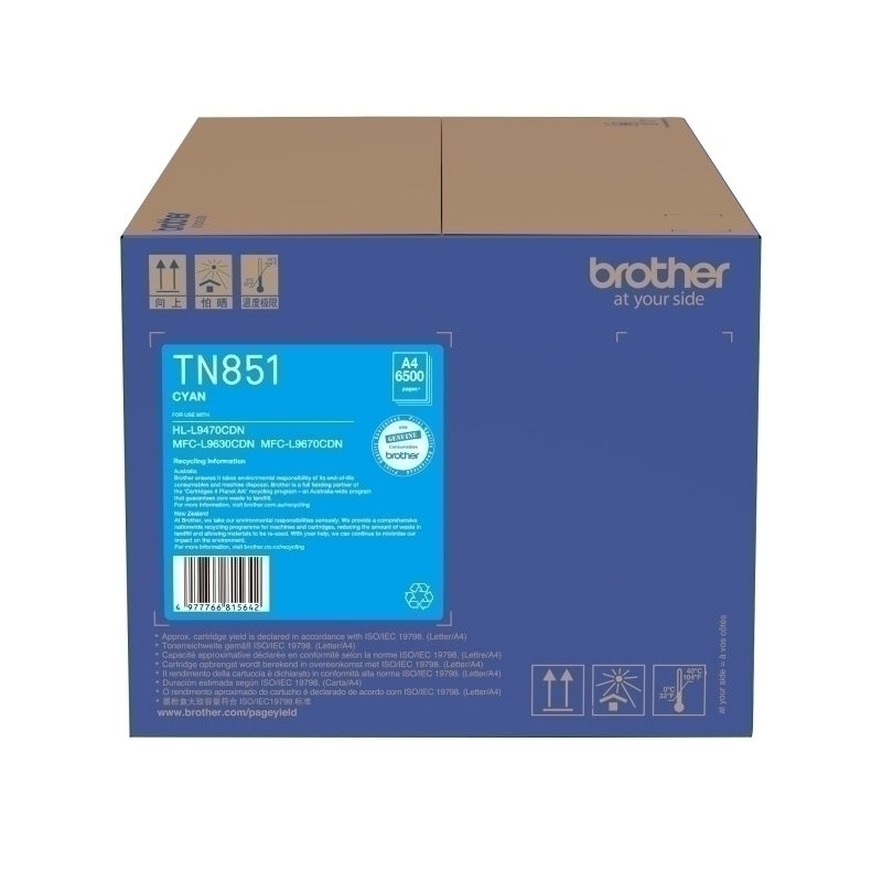 Brother TN-851C Cyan Toner Cart