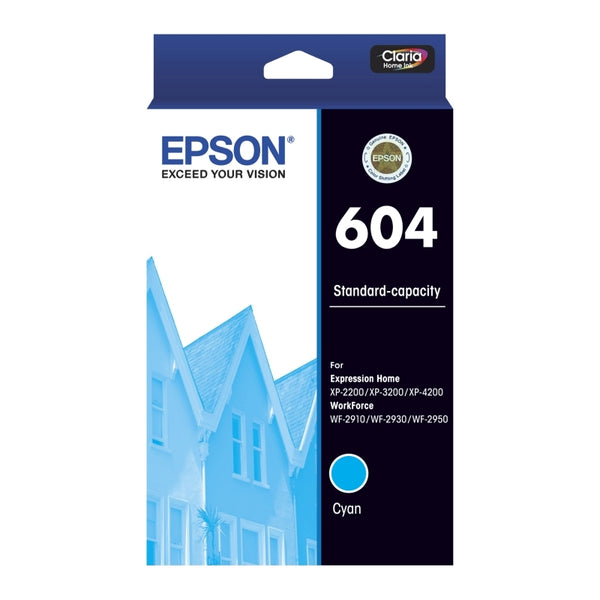 Epson 604 Cyan Ink Cart C13T10G292