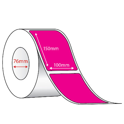 Coloured Shipping Labels 100x150mm – 8 Rolls