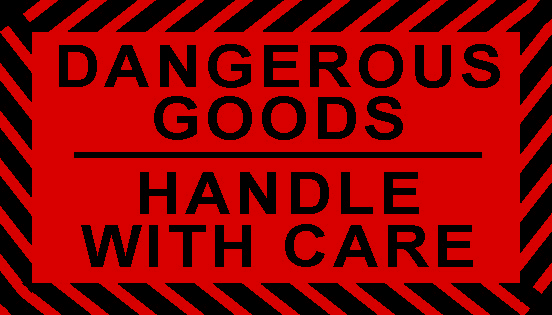 SAFE LAB Dangerous Goods Labels – Business Pack (8 Rolls)