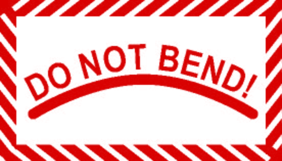 SAFE LAB DO NOT BEND Labels – Business Pack (8 Rolls) – Red Writing