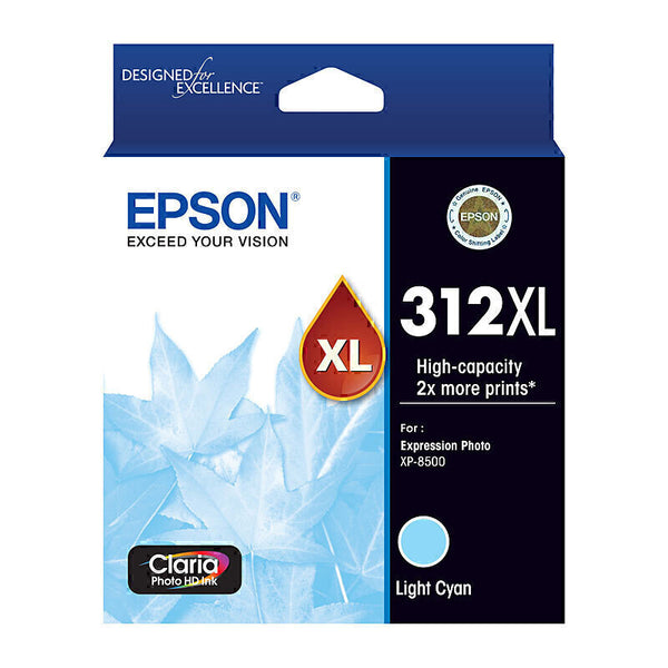 EPSON 312XL LIGHT CYAN INK CLARIA PHOTO HD XP-8500