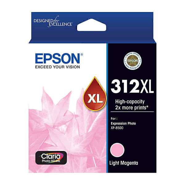 EPSON 312XL LIGHT MAGENTA INK CLARIA PHOTO HD XP-8500