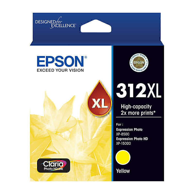 EPSON 312XL YELLOW INK CLARIA PHOTO HD XP-8500 / XP-15000