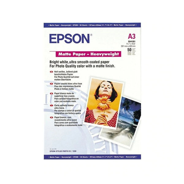 EPSON MATTE PAPER HEAVYWEIGHT A3 50 SHEET