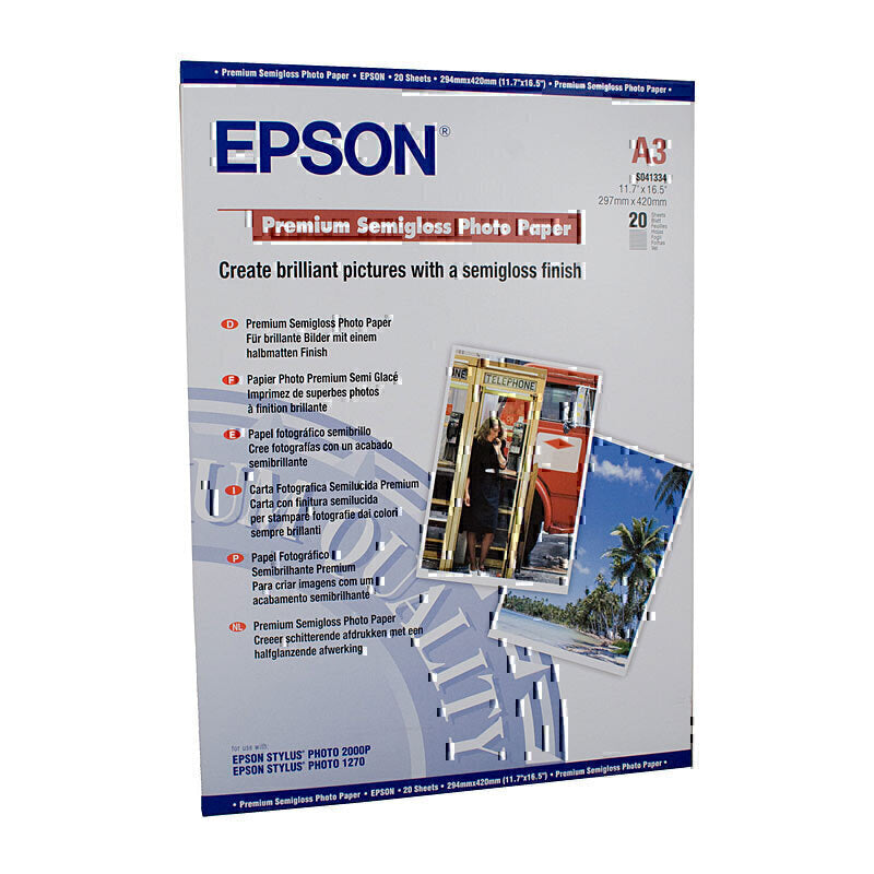 A3 PREM S/GLOSS PHOTO PAPER 20 PACK