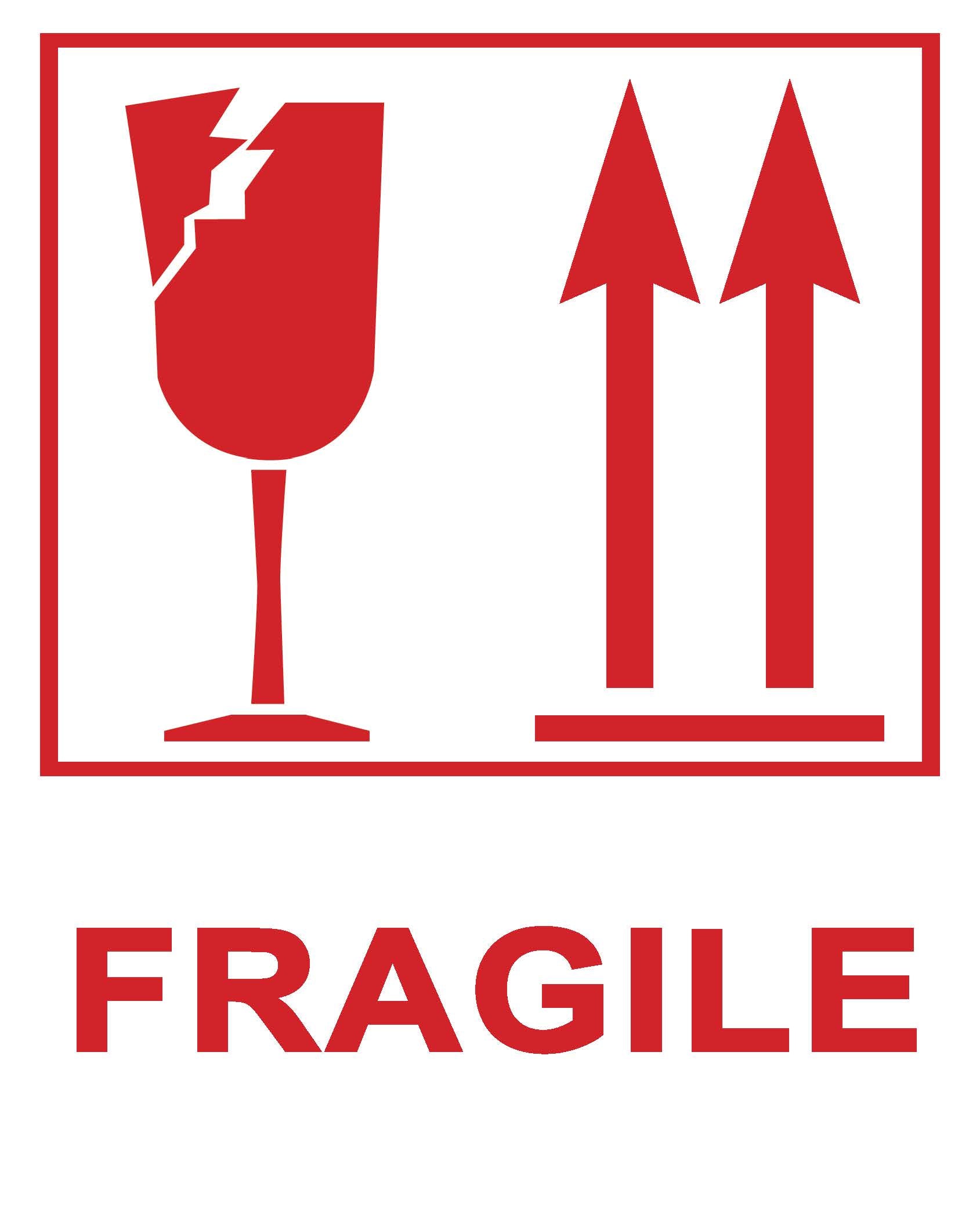 SAFE LAB Fragile Labels – Business Pack (8 Rolls)