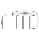 100mm x 50mm - White Gloss Thermal Transfer Labels, Permanent Adhesive, 2000 LPR 76mm core