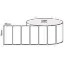 76mm x 23mm - White Thermal Transfer Labels, 2500 LPR Permanent Adhesive, 25mm core,