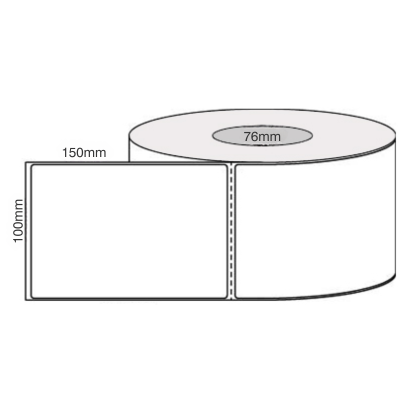 100mm x 149mm x 76mm Core Eco Thermal Shipping Labels, Permanent Adhesive, 1000 LPR