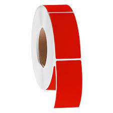 102mm x 150mm - Fluro Red Thermal Transfer Perforated Labels, Permanent Adhesive, 76mm core, (1000 LPR) Compatible Product